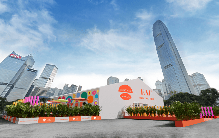 Central harbour art fair installation in Hong Kong